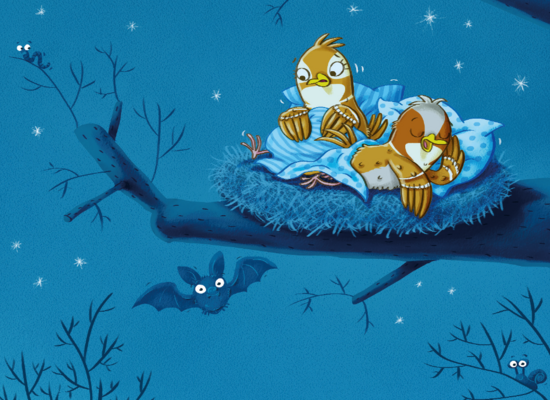 Nachts in der Wildnis