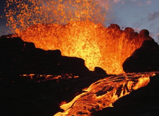 Spektakuläre Lichtspiele - Lava