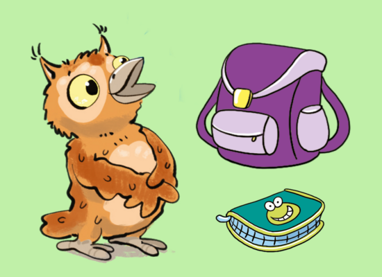 School things and colours